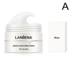 LANBENA 블랙헤드 리무버 크림 페이퍼 식물 모공 스트립 코 여드름 클렌징 검은 점 진흙 마스크 스킨 케어