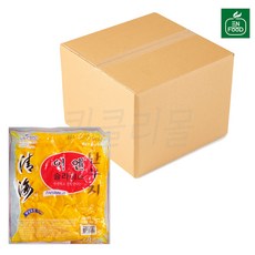 [퀴클리몰] 이엔푸드 슬라이스 단무지, 1kg, 10개