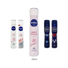 니베아데오드란트 땀냄새억제 스프레이 5종, 1개, 유향, 200ml