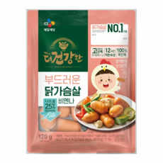 (냉장)[더건강한]닭가슴살 비엔나120g, 120g, 7개