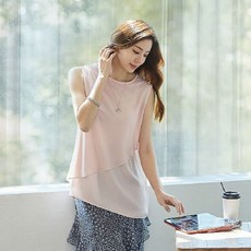 밍크뮤프릴롱블라우스