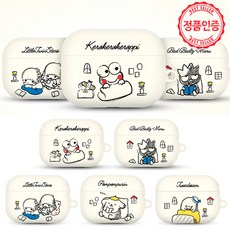 산리오 캐릭터 집콕 에어팟 프로 하드 케이스 정품 무료배송 케로피 베드바츠마루 리틀트윈스타 턱시도샘 폼폼푸린, KEROPPI