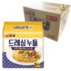 농심 드레싱 누들 프렌치 머스타드 소스맛 라면 118g, 240개
