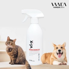 바이엑스 vi-x 펫전용 500ml 강아지 고양이 반려동물 애완동물 펫 암모니아 배변 냄새 제거 탈취제, 1개 - 강아지소변냄새