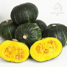 웰굿 [웰굿] 국내산 달콤한 미니 단호박 밤호박 2kg(4-10개), 1개