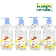 은나노스텝 시즌3 주방세제 550ml x 4개/다용도/설거지/과일세척, 사과향2개+레몬향2개, 4개