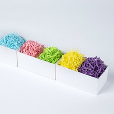 star starred 잔주름 컷 종이 조각 완충재(Crinkle Cut Paper Shred) 박스 압축 패키지 500g, 1개, 5컬러 믹스(B 타입)