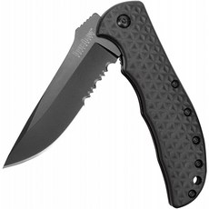 3.25 "톱니 모양의 포켓 나이프 | Kershaw Volt II 3650CKTST 블랙, 단일옵션