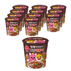 핑크퐁 아기상어 짜장떡볶이, 12개, 105g