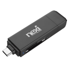 넥시 USB3.1/3.0 OTG 카드리더기 마이크로 SD 카드 NX-U3130CR NX610, (BLACK) 블랙, 40개