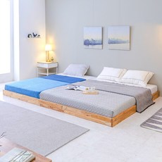 핀란디아 참죽나무 저상형 패밀리 침대 프레임 삼나무 깔판 SS+Q