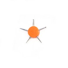 6 헤드 네일 아트 도트 도구 디스크 드릴 포인트 페인팅 펜 1 개, [03] Small Orange, 1개