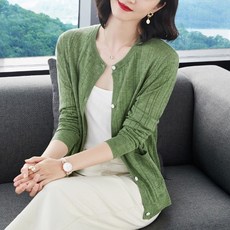 롱니트가디건 밖에걸쳐입는스타일 루즈핏 캐시미어 여성카디건 가디건 가을겨울 짧은타입 얇은타입 단색 작은숄 털옷 여자외투