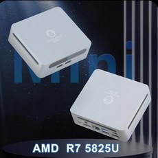 SZBOX 미니 PC 와이파이 데스크탑 컴퓨터 S58U R7 윈도우 11 프로 6 BT 2.2 지지대 DDR4 3200MHz SSD