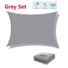 정원울타리 펜스 야외 쉐이드 300D 폴리에스터 방수 UV 차단 간이 정원 등용 선샤인 캐노피, 51.GRAY - 2x5m