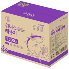 위너스 프리미엄 해동지 1200매 참치 회 육류 핏물 물기제거 숙성시트 키친타올 미트페이퍼, 1개