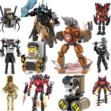  Skibidi Toilet Building Blocks Toy Titans Speakerman Camera Man Tv Man Titans Cameraman Block Skibid, 142p 