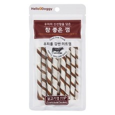 얌이 미트껌 11P 닭고기껌 반려견 영양간식 덴탈케어, 헬로도기 참좋은껌 11p - 닭고기껌