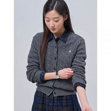 빈폴레이디스 Essential 울 케이블 긴소매 카디건 그레이 BF495AE013