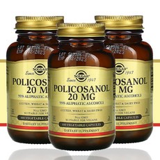 솔가 폴리코사놀 쿠바산폴리코사놀 20mg 100캡슐 x 3병, 3개, 100개