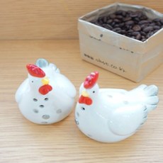인테리어 장식 닭 양념세트 2P 거실 카페 인테리어 장식 소품, 기본상품, 1개