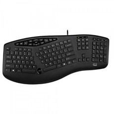 Adesso Akb-160UB Truform Media 160 인체 공학 데스크톱 키보드 블랙, 단일상품, 단일상품