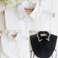여자 데일리 넥 케이프 레이어드 목 카라 블라우스