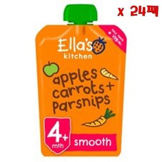 Ella's 엘라스 키친 애플 당근 플러스 파스닙 120g 24팩, 24개