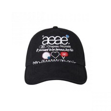 에이이에이이 AEAE X PEAKBOY WEB LOGO 5 PANNEL BALL CAP BLACK