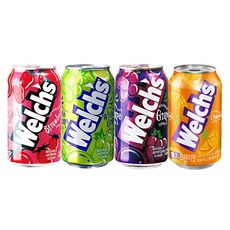 [농심]웰치스 355ml x24캔 맛선택 / 포도 청포도 딸기 오렌지, 24개
