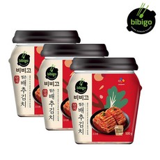 비비고 썰은배추김치(용기)500gx3개, 500g, 3개