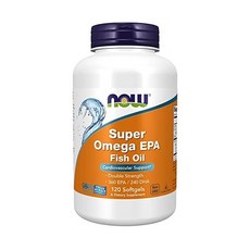 NOW 보충제 Super Omega EPA 360 EPA/240 DHA 분자 증류 심혈관 지원* 240 소프트겔BGSL, 120 Count