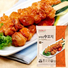 엄마애뜰 냉동식품 맛있는 양념 닭꼬치 중꼬치 200g 캠핑음식 안주 간식, 단일상품