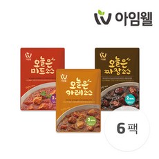 아임웰 오늘은 덮밥소스 3종혼합, 6팩, 120g