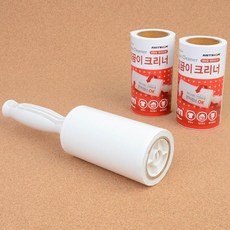 접착식 클리너 돌돌이 머리카락 먼지제거기 옷 옷브러쉬 깔끔 미니 털제거 의류 니트 휴대용, 리필 2P