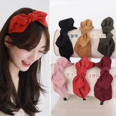 골덴 퀸 리본 헤어밴드 넓은 반다나 터번 명품 여자 여성 머리띠