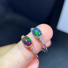 블랙오팔반지