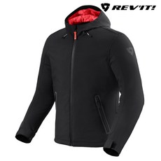 레빗 트래픽 H2O 자켓 / REV'IT TRAFFIC H2O JACKET / 후드 집업 보호대 내장 보온내피 오토바이자켓, 블랙