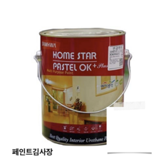 삼화페인트 홈스타 파스텔OK PLUS 친환경페인트 3.8L, 백색, 1개