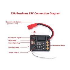 SERVO WWXRC 4WD 레이싱 카 브러시리스 모터 ESC 서보 파워 세트 SG1603 UD1601 UDI/RC1602 드리프트 RC 자