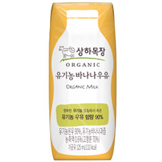 상하목장 유기농 멸균 바나나우유, 125ml, 384개