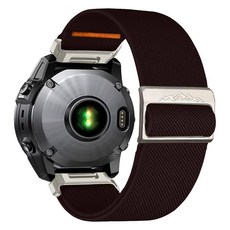 퀵핏 나일론 스트랩 Garmin Descent Mk3i 5mm Mk2 팔찌 Garmin Enduro 2 MARQEpix Gen 2 스포츠 22mm 26mm, 02 26mm, 02 Chocolate