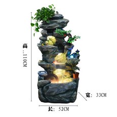 실내 연못장식 분수 인테리어 조형물 대형분수, 198소형（52x33x110cm）