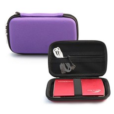 하드 드라이브 케이스 가방 충격 방지 방수 HDD 가방 씨게이트 슬림 하드 디스크 백업 플러스 슬림 500G TB, 03 GH326Purple, 한개옵션1