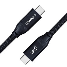 단지오 C to C 100W 고속 충전케이블 USB 3.2 Gen2x2 데이터전송 20기가 50cm, 1개