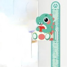 키재기스티커 측정 동물 높이 스티커 눈금자 종이 흡착 자기 벽 장식, 65-185CM, Dinosaur 3