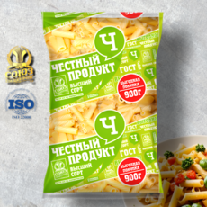 Макароны Chestini Ригатони из твердых сортов пшеницы, 900 г