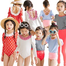 키즈긴팔원피스수영복