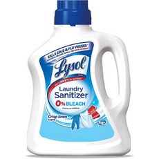라이솔 Lysol 세탁 살균제 크리스프 린넨향 2.6L 1팩 Lysol Laundry Sanitizer 0% Bleach Crisp Linen 145036