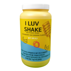 아이럽 단백질쉐이크 다이어트쉐이크 딸기 바나나 맛 1개 +보틀세트, 1통, 700g